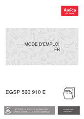 Amica EGSP 560 910 E Mode D'emploi