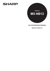 Sharp MX-NB12 Mode D'emploi