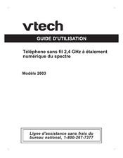 VTech 2603 Guide D'utilisation