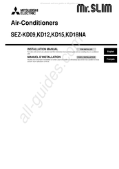 Mitsubishi Electric Mr.SLIM SEZ-KD15NA Manuel D'installation