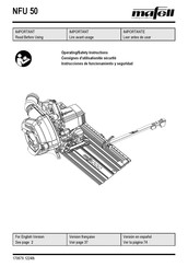 Mafell NFU 50 Consignes D'utilisation/De Sécurité