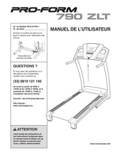 Pro-Form 790 ZLT Manuel De L'utilisateur