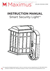 MAXIMUS SPL06-07A1W4-ORB Manuel D'instructions