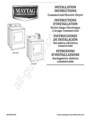 Maytag Commercial Laundry MDE17MN Instructions D'installation