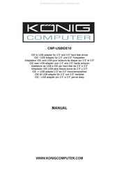 Konig Computer CMP-USBIDE10 Manuel