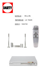 Philips LX7500R/01 Manuel D'utilisation