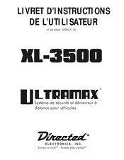 Directed Electronics ULTRAMAX XL-3500 Livret D'instructions De L'utilisateur