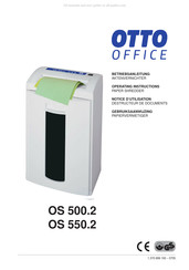 Otto Office OS 500.2 Notice D'utilisation