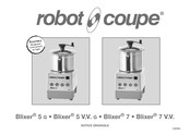 Robot Coupe Blixer 5 V.V. Notice Originale