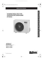 McQuay M5LCY10ER Manuel D'installation