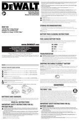 Dewalt DCB1104 Guide D'utilisation
