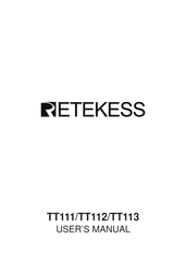 Retekess TT111 Mode D'emploi