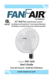 Impecca FANFAIR FWF-1600 Guide De L'utilisateur