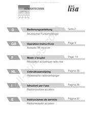 Humantechnik lisa A-2418-0 Mode D'emploi