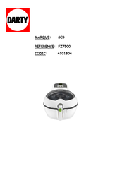 SEB ACTIFRY express FZ7500 Mode D'emploi