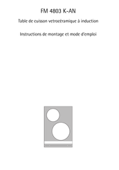 AEG FM 4803 K-AN Instructions De Montage Et Mode D'emploi
