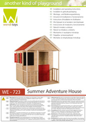 wendi toys WE723 Summer Adventure House Instructions D'installation Et D'utilisation