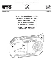 Urmet 1083/8 Mode D'emploi