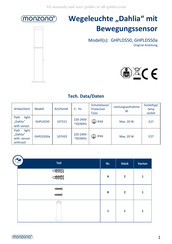 monzana GHPLDS50 Mode D'emploi