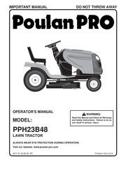 Poulan Pro PPH23B48 Manuel D'utilisation