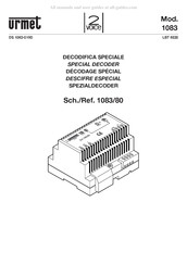 Urmet 1083/80 Mode D'emploi