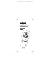 Stanley IntelliSensor Pro Manuel D'instructions