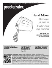 Proctor Silex 62501 Mode D'emploi