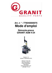 Granit ASM 4-24 Mode D'emploi