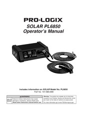 Pro-Logix SOLAR PL6850 Manuel D'utilisation