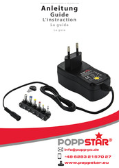 Poppstar 1008894 Guide D'instruction