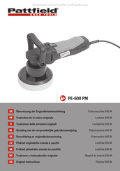 Pattfield Ergo Tools PE-600 PM Notice Originale