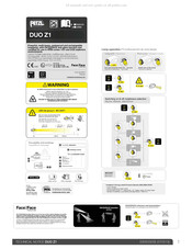 Petzl ACCU 2 DUO Z1 Mode D'emploi