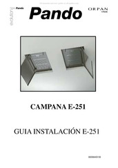 Pando E-251 Guide D'installation
