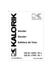 Kalorik USK BL 17949 / BL 1 Mode D'emploi