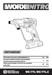 Worx Nitro SWITCHDRIVER WX177L.X Mode D'emploi