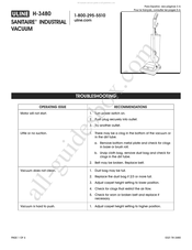 Uline SANITAIRE H-3480 Mode D'emploi