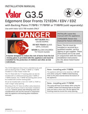 Valor 721EDN Guide D'installation