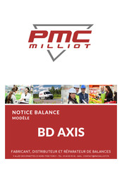 PMC MILLIOT BD0.6T Manuel D'utilisation