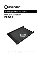 Charder MS3880 Manuel D'utilisation
