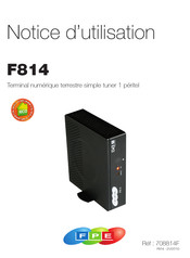 fpe F814 Notice D'utilisation