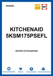 KitchenAid 5KSM175PSEFL Manuel D'utilisation