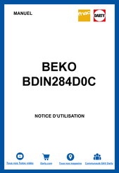 Beko BDIN284D0C Mode D'emploi