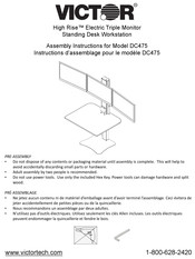 Victor High Rise DC475 Instructions D'assemblage