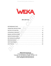 Weka SR 35 Notice D'utilisation