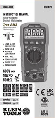 Klein Tools MM420 Manuel D'instructions