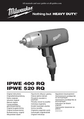 Milwaukee IPWE 400 RQ Notice Originale