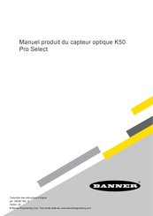 Banner K50 Pro Manuel Produit