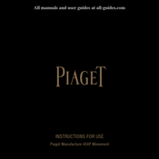 Piaget 450P Mode D'emploi