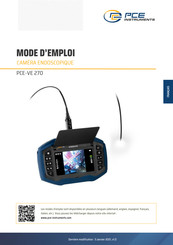PCE Instruments PCE-VE 270 Mode D'emploi