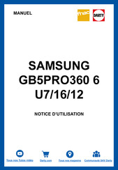 Samsung GB5PRO360 Guide Utilisateur